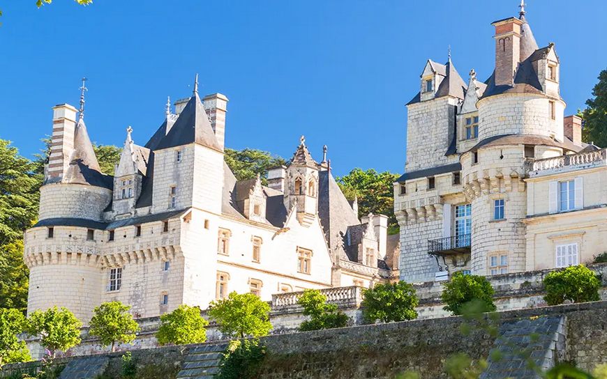 Loire Valley château above a garden